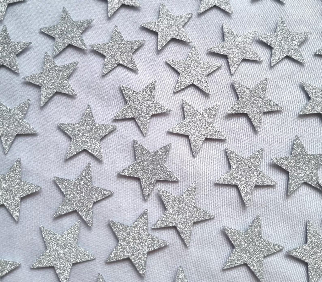 Glitter Star Confetti: Gold, Silver and Pink Party Decor