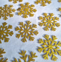Gold Glitter Snowflake Confetti: Festive Decorations & Winter Party Table Scatter