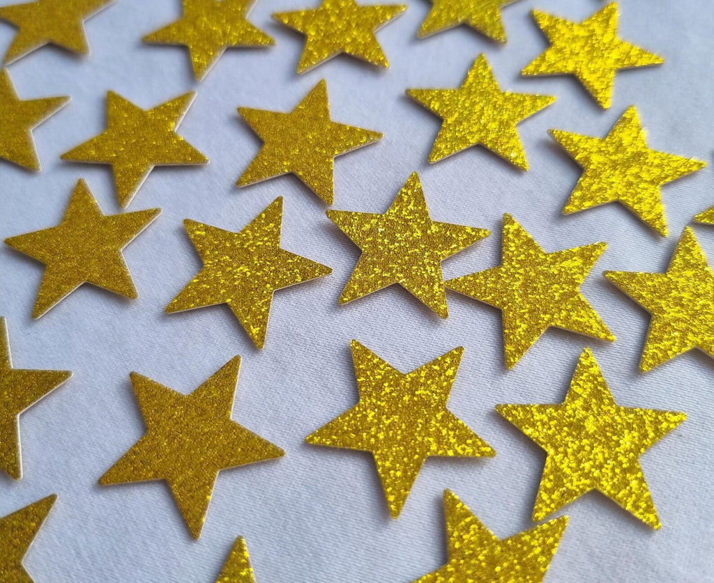 Glitter Star Confetti: Gold, Silver and Pink Party Decor