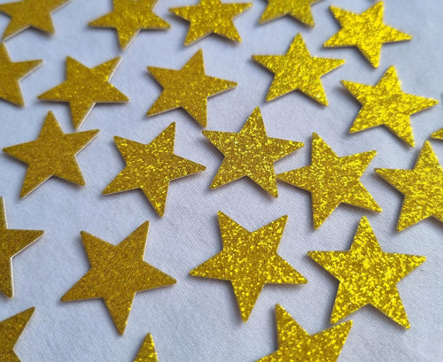 Glitter Star Confetti: Gold, Silver and Pink Party Decor
