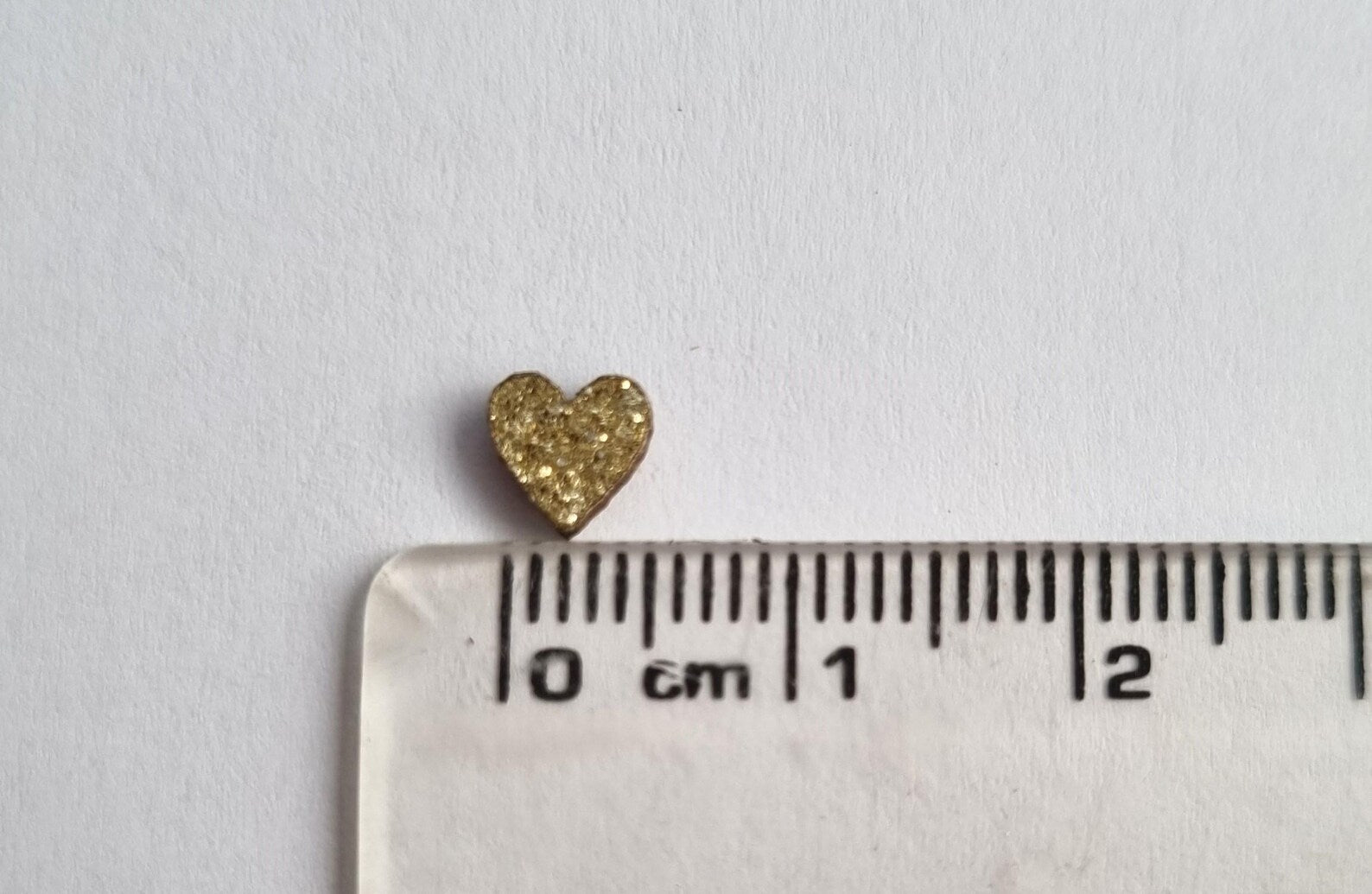 Glitter Wood Heart Confetti: Tiny Table Scatter, Arts & Crafts (0.5cm)