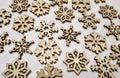 Rustic Wooden Snowflakes: Christmas Table Decor, Festive Confetti