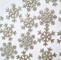 Glitter Snowflake Confetti Silver Gold Festive Decorations & Winter Party Table Scatter